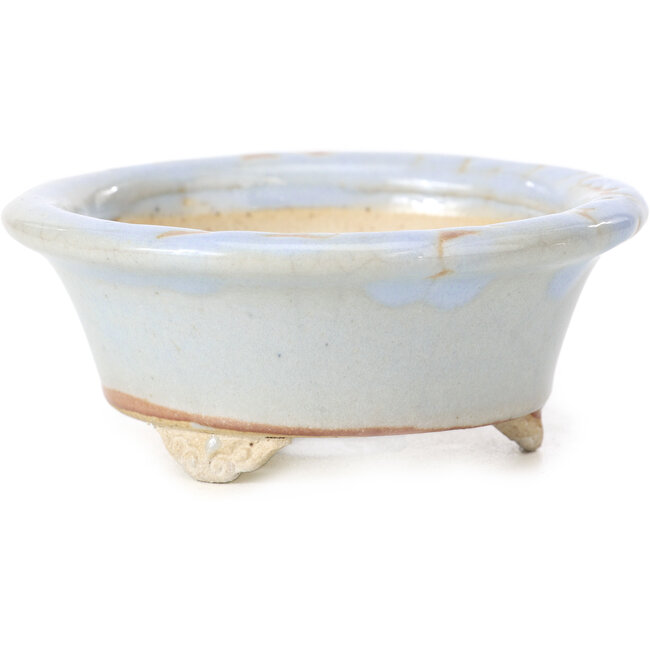 Maceta de bonsái redonda azul de Bigei - 88 x 88 x 35 mm