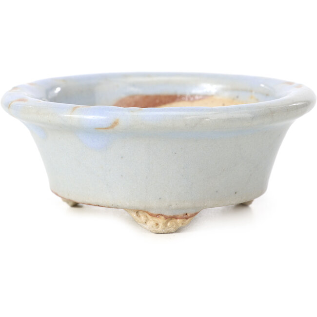 Maceta de bonsái redonda azul de Bigei - 88 x 88 x 35 mm