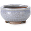 Round blue bonsai pot by Bigei - 70 x 70 x 40 mm