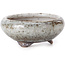 Pot à bonsaï rond gris clair par Bigei - 73 x 73 x 30 mm
