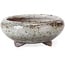 Round light grey bonsai pot by Bigei - 73 x 73 x 30 mm