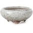 Round light grey bonsai pot by Bigei - 73 x 73 x 30 mm