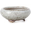 Pot à bonsaï rond gris clair par Bigei - 73 x 73 x 30 mm