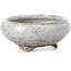 Round light grey bonsai pot by Bigei - 73 x 73 x 30 mm