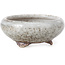 Round light grey bonsai pot by Bigei - 73 x 73 x 30 mm