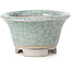 Pot à bonsaï rond bleu craquelé par Bigei - 73 x 73 x 45 mm