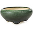 Round green bonsai pot by Bigei - 85 x 85 x 38 mm