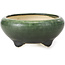 Round green bonsai pot by Bigei - 85 x 85 x 38 mm