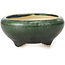 Round green bonsai pot by Bigei - 85 x 85 x 38 mm