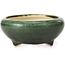 Round green bonsai pot by Bigei - 85 x 85 x 38 mm