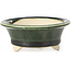 Pot à bonsaï rond vert par Bigei - 87 x 87 x 35 mm