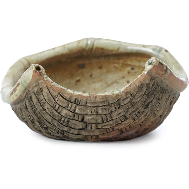 Pot à bonsaï multicolore en forme de panier par Bigei - 100 x 95 x 47 mm