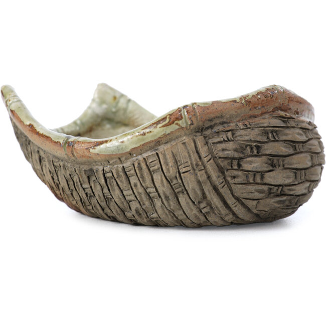 Basket shape multicolor bonsai pot by Bigei - 100 x 95 x 47 mm