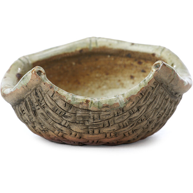 Pot à bonsaï multicolore en forme de panier par Bigei - 100 x 95 x 47 mm