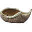 Pot à bonsaï multicolore en forme de panier par Bigei - 100 x 95 x 47 mm