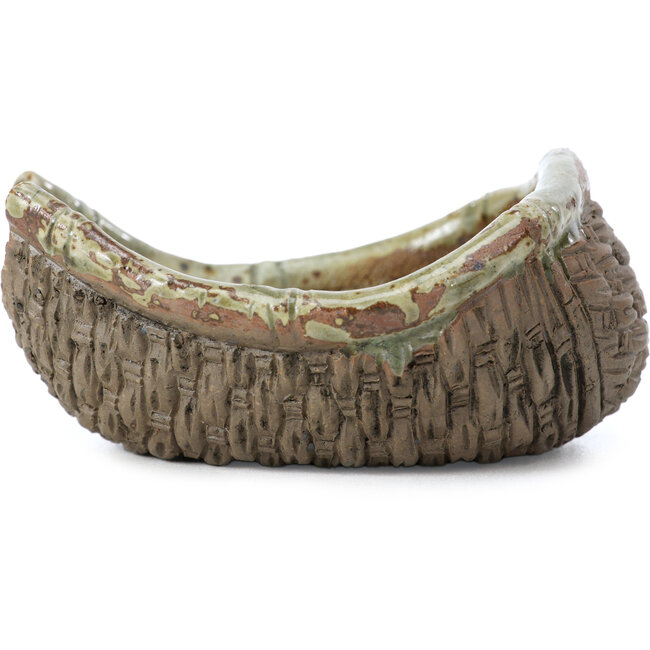 Mehrfarbige Bonsaischale in Korbform von Bigei - 100 x 95 x 47 mm