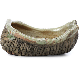Bigei - Hirata Atsumi Pot à bonsaï multicolore en forme de panier de 100 mm par Bigei, Tokoname, Japon