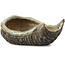 Basket shape multicolor bonsai pot by Bigei - 100 x 95 x 47 mm