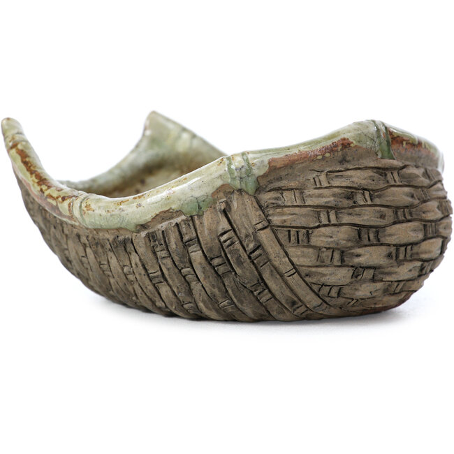 Basket shape multicolor bonsai pot by Bigei - 100 x 95 x 47 mm