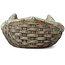 Basket shape multicolor bonsai pot by Bigei - 100 x 95 x 47 mm