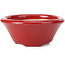 Maceta de bonsái roja redonda de Shozan - 115 x 115 x 50 mm