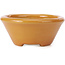 Pot à bonsaï rond orange par Shozan - 121 x 121 x 55 mm