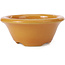Pot à bonsaï rond orange par Shozan - 102 x 102 x 47 mm