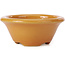 Pot à bonsaï rond orange par Shozan - 102 x 102 x 47 mm