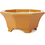 Vaso per bonsai arancione ottagonale di Shozan - 135 x 126 x 54 mm