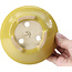 Pot à bonsaï rond jaune par Shozan - 142 x 142 x 60 mm