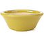 Pot à bonsaï rond jaune par Shozan - 142 x 142 x 60 mm