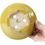 Pot à bonsaï rond jaune par Shozan - 142 x 142 x 60 mm