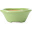 Pot à bonsaï rond vert par Shozan - 142 x 142 x 55 mm