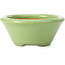 Runde grüne Bonsaischale von Shozan - 121 x 121 x 55 mm