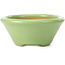 Pot à bonsaï rond vert par Shozan - 121 x 121 x 55 mm