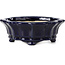 Mokko blue bonsai pot by Shozan - 107 x 90 x 39 mm