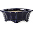 Mokko blue bonsai pot by Shozan - 107 x 90 x 39 mm