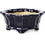 Mokko blue bonsai pot by Shozan - 107 x 90 x 39 mm