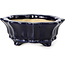 Mokko blue bonsai pot by Shozan - 107 x 90 x 39 mm