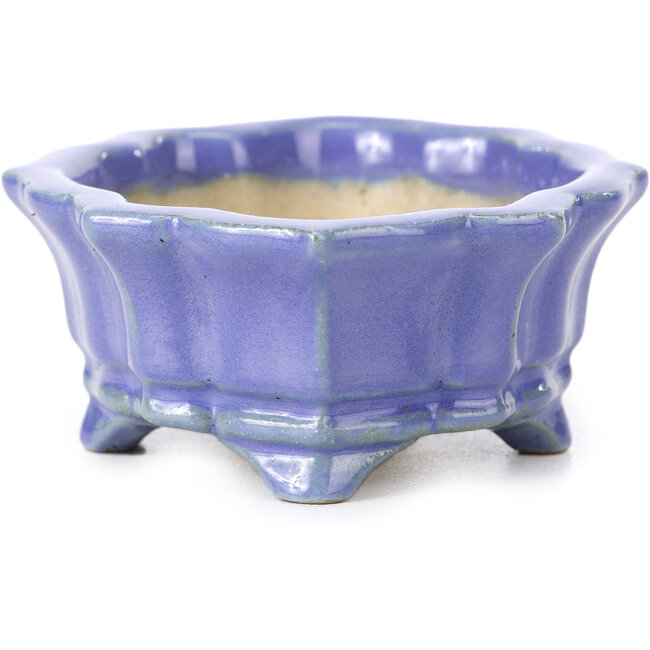 Mokko blue bonsai pot by Shozan - 87 x 70 x 30 mm