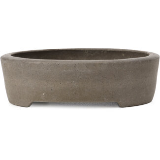 Wabashi 124 mm oval unglazed bonsai pot by Wabashi, Japan