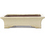 Rechthoekige beige bonsaipot van Shibakatsu - 160 x 120 x 41 mm