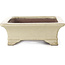 Rechthoekige beige bonsaipot van Shibakatsu - 160 x 120 x 41 mm