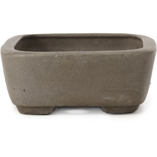 Maceta de bonsái rectangular sin esmaltar de Wabashi - 128 x 100 x 40 mm
