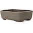 Pot à bonsaï rectangulaire non émaillé par Wabashi - 128 x 100 x 40 mm