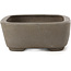 Pot à bonsaï rectangulaire non émaillé par Wabashi - 128 x 100 x 40 mm