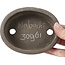 Pot à bonsaï ovale non émaillé par Wabashi - 124 x 97 x 37 mm