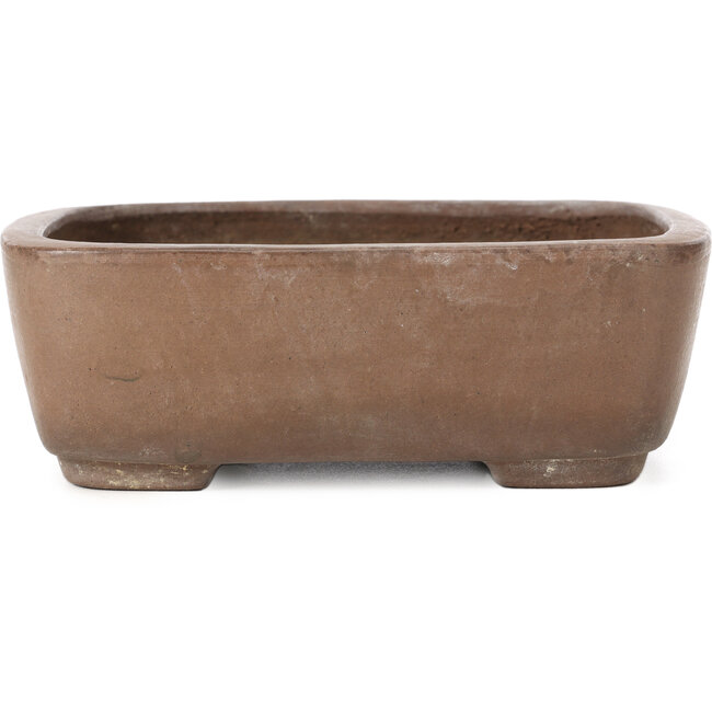 Vaso per bonsai rettangolare non smaltato di Wabashi - 147 x 117 x 51 mm