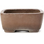 Pot à bonsaï rectangulaire non émaillé par Wabashi - 147 x 117 x 51 mm