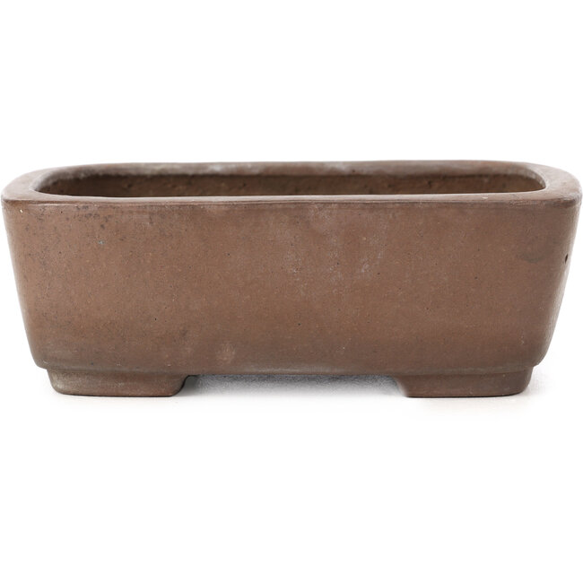 Pot à bonsaï rectangulaire non émaillé par Wabashi - 147 x 117 x 51 mm